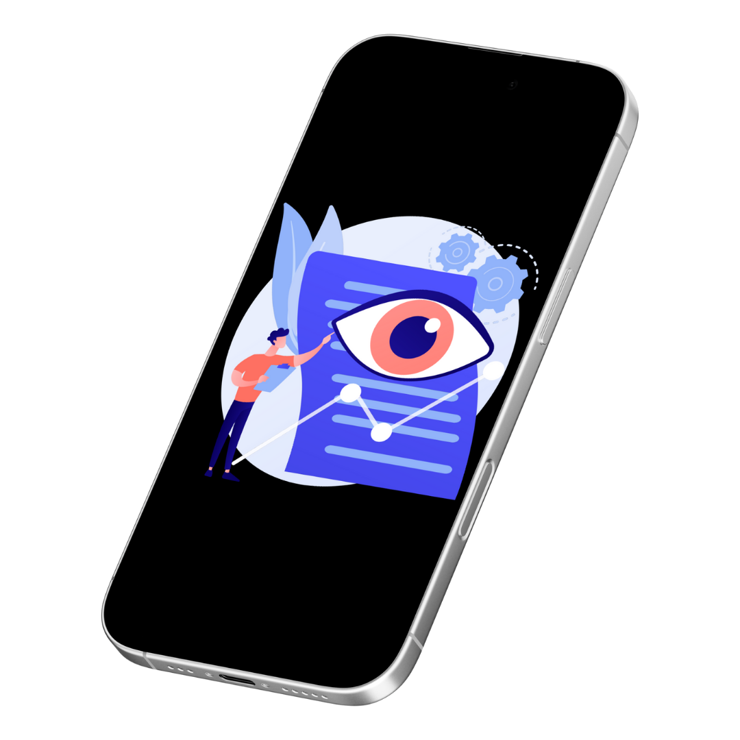 Image with iconography of an eye